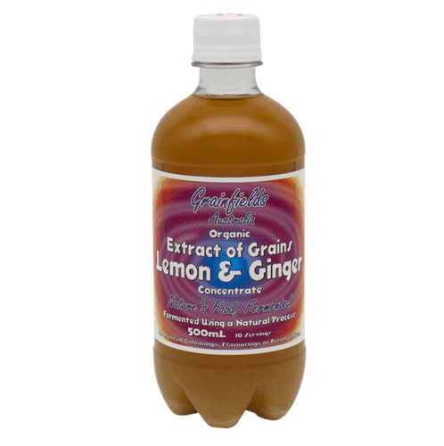 Organic Extract of Grains Lemon & Ginger Concentrate 16 oz Bottle