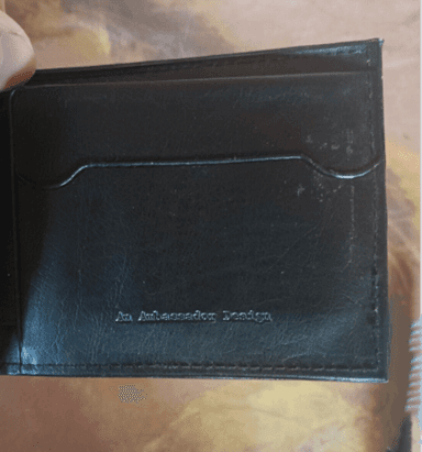 An Ambassador Design Unisex Black Wallet