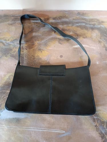 Women's Black Synthetic Small Leather Purse